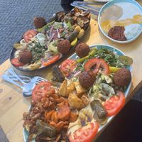   at Humbaba Falafel in Berlin