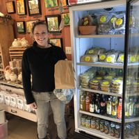 The first customer, Kim! at Cactus Mart in Morongo Valley