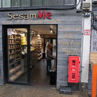 Outside at SesamMe in North London
