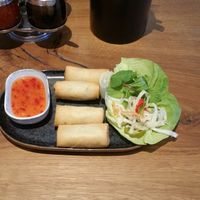 Spring rolls at Saigon in Zurich