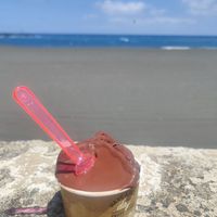 Vegan chocolate ice cream (as if you couldn't tell) at Heladeria Dulce Paladar in La Palma