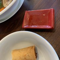 What’s left of the spring rolls. Small serving but delicious!!  at I Luv Pho in Milford