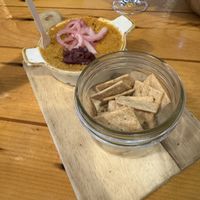 Hummus platterr  at Devil's Club Brewing Company in Juneau