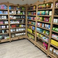 Tea selection at Savia Alimentacion Natural in Ibiza