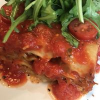 Lasagna with soya mince  at Bubu's Pub & Kitchen in Prague