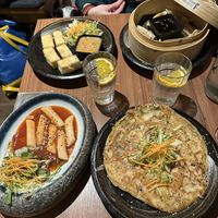 Tofu, goyoza, pancake, rice dumplings  at Feel Seoul Good in Berlin