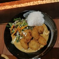 Chicken with peanut sauce at Feel Seoul Good in Berlin