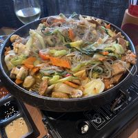 Bapsang BBQ for two people: Stage 3 – add the glass noodles  at Feel Seoul Good in Berlin
