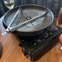 Gas cooker for the Bapsang BBQ for two people  at Feel Seoul Good in Berlin
