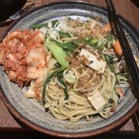 Ramen Noodles with Baked Tofu and Kimchi  at Feel Seoul Good in Berlin
