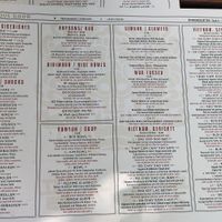 Menu at Feel Seoul Good in Berlin