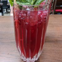 Red lemonade at Feel Seoul Good in Berlin