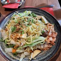 Wok tossed. Ramen with baked tofuu  at Feel Seoul Good in Berlin