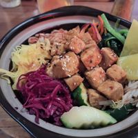 Bibimbap with Tempeh at Feel Seoul Good in Berlin