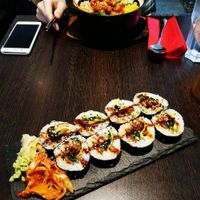 Seaweed rolls and Bibimbap at Feel Seoul Good in Berlin