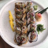 Vegetarian sushi with tofu  at Indie Beach in Koh Chang