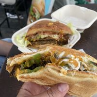 Steak and pepper roll   at Vegan Junkie - Tavern Flower Food Truck in Fort Lauderdale