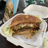 Bacon cheeseburger  at Vegan Junkie - Tavern Flower Food Truck in Fort Lauderdale