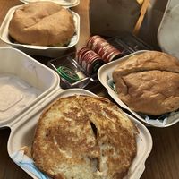 Sharing some Vegan Junkies with a non-vegan friend to get our mind right for some poker  at Vegan Junkie - Tavern Flower Food Truck in Fort Lauderdale