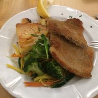 Seitan Schnitzel at Hirscheneck in Basel