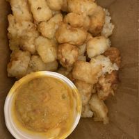 Cheese tots  at Franklin Alley Social Club in Troy