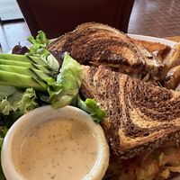 Tempeh Reuben  at Dharma's in Capitola