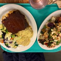 The schechwan and the daily special bbq tofu de beast  at Dharma's in Capitola