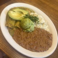 Enchiladas vegan stylee  at Dharma's in Capitola