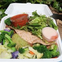 Veggie burrito at Dharma's in Capitola