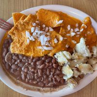 Chilaquiles  at Panchos & Gringos Deli in San Antonio