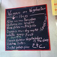 He can make most things vegan and is working on more items!  at Panchos & Gringos Deli in San Antonio