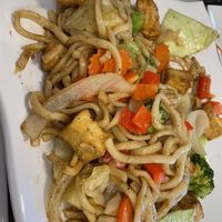 Tofu and noodles  at Thai Station in Payson