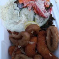 Scampi und Calmari at Yoyo Foodworld in Berlin