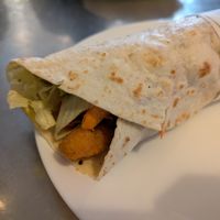 Scampi wrap. Wasn't bad at Yoyo Foodworld in Berlin