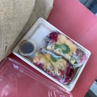 Satay rice paper rolls  at My Rainbow Dreams in Dickson