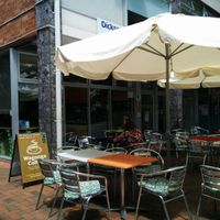 exterior, outdoor seating, corner location at My Rainbow Dreams in Dickson