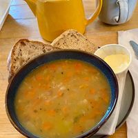 Veg Broth Soup at Spider on a Bicycle in Aboyne