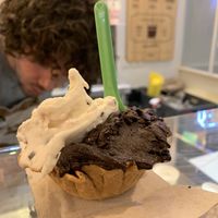 Pear and dark choc  at Mistura - Ciudad Rodrigo in Madrid