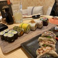 Our table set up  at Negishi - Pelikanplatz in Zurich