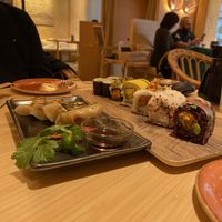 Vegan platter and gyoza at Negishi - Pelikanplatz in Zurich