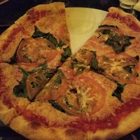 Couldnt wait to taste the vegan pizza! at Di Vino Dante in Puerto Vallarta