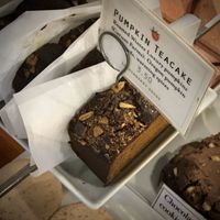 Vegan pumpkin cake at Ghost Note Coffee in Seattle