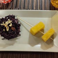 Polenta fritta e cavolo rosso at GingerGi in Padua