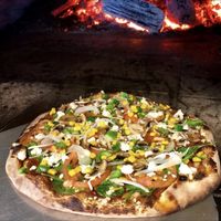 Black bean sauce, veggies and ricotta from Kite Hill Farms! at Goodman's American Pie in Ludlow