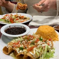 Potato flautas with vegan creama  at Taco Temptation in Port Chester
