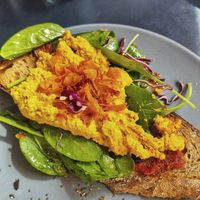 Vegan Scrambled Eggs at Plain in Vienna