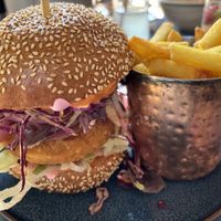 Vegan chicken burger   at Plain in Vienna