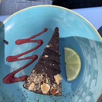 Rocher chocolate cheesecake  at Plain in Vienna