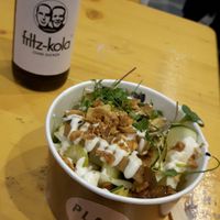 Duck bowl vegan planet messe at Plain in Vienna