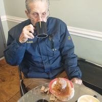 My dad had a second cup of coffee. ❤ at Kaibur Coffee in Pittsburgh